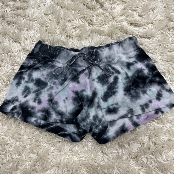 Tie dye Hard tail shorts black blue and pink 🩵 - Picture 1 of 7